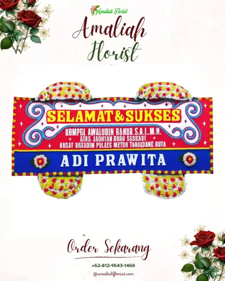 Papan Bunga Ucapan Selamat Kunduran